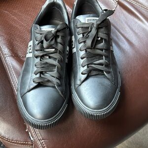 Versace Black Chunky Platform Sneakers